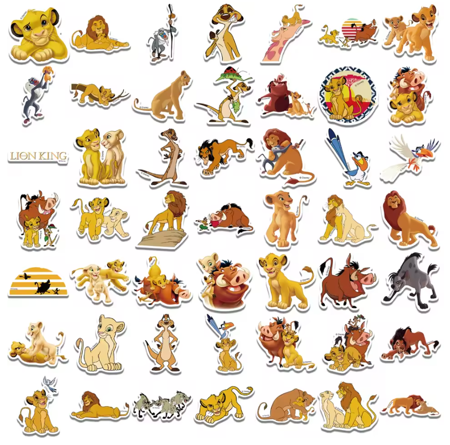 50 Stickers Vinil Rey Leon