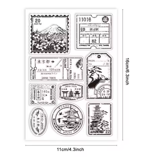 Sellos de silicon Timbres Japon