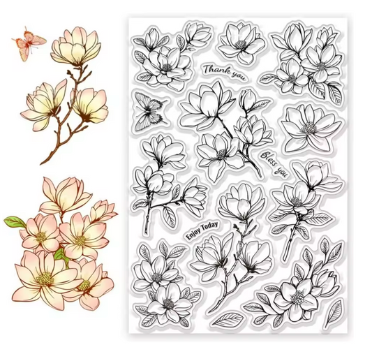 Sellos Silicon grande Flores