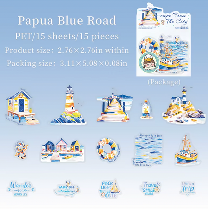 15 Stickers Escape from the city