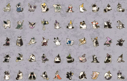 Caja Metalica 100 Stickers Animales Halloween