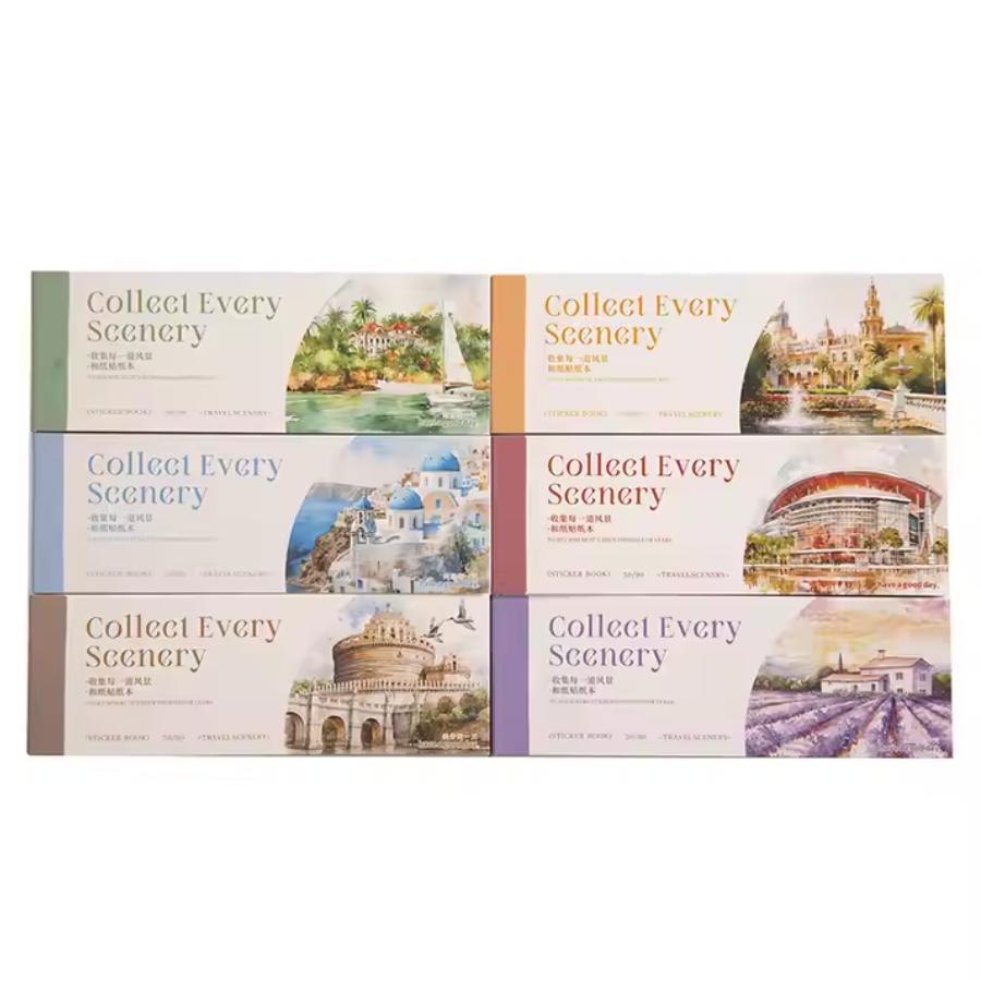 Libro de Stickers - 30 paginas Collect Every Scenery