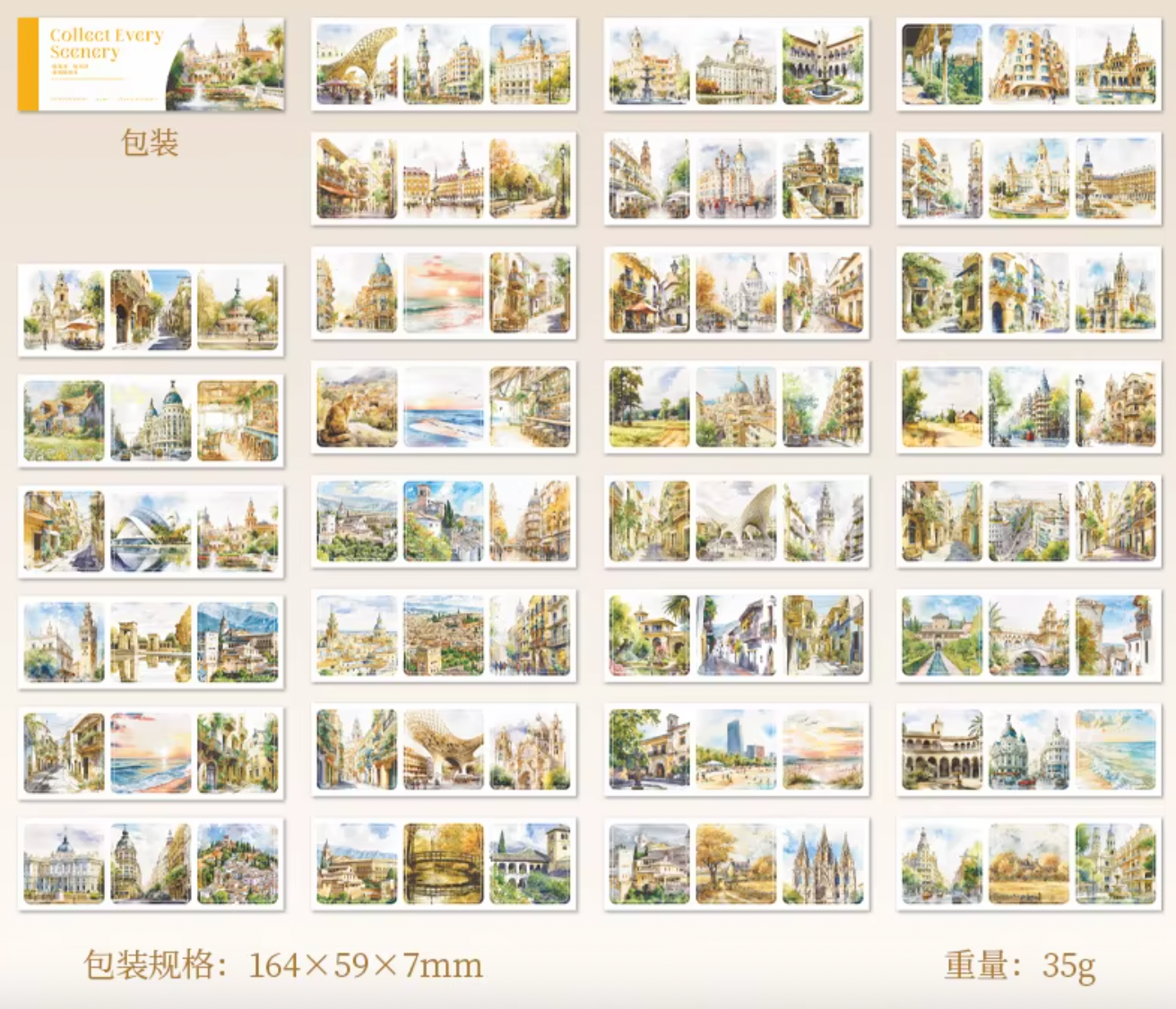 Libro de Stickers - 30 paginas Collect Every Scenery