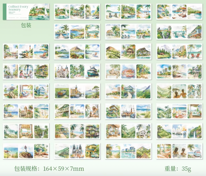 Libro de Stickers - 30 paginas Collect Every Scenery