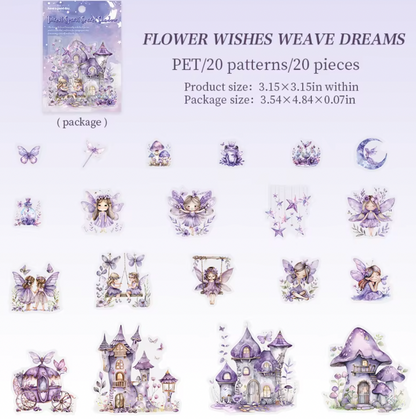 20 Stickers Forest Spirit