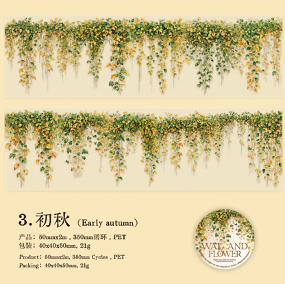 Washi Tape Flores colgantes & paredes