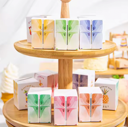 Rollo de stickers comida