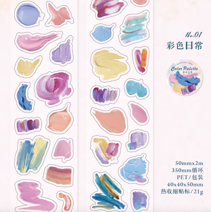 Rollo de Stickers Manchas pintura