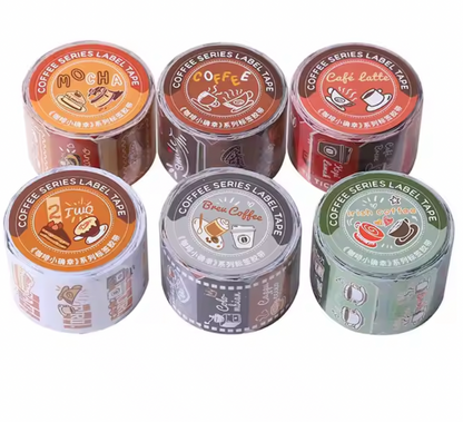 Rollo de Stickers Café