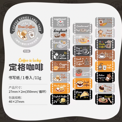 Rollo de Stickers Café