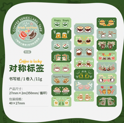 Rollo de Stickers Café