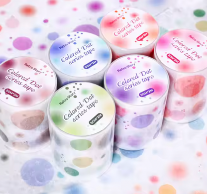 Rollo de Stickers Puntos brillantes