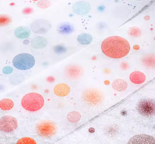 Rollo de Stickers Puntos brillantes