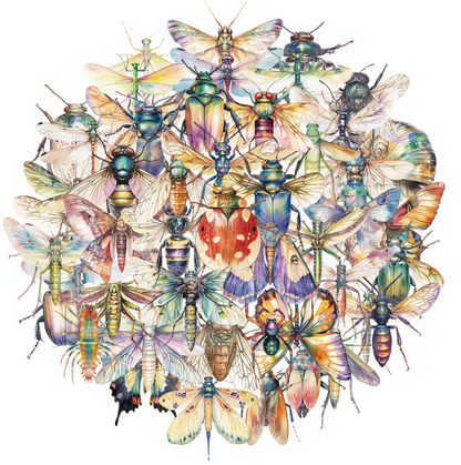 50 Stickers Transparentes Mariposas & libelulas