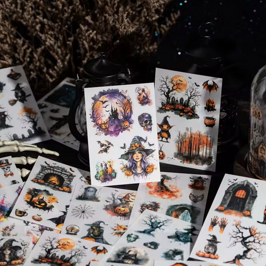 5 Hojas de papel / stickers transfer