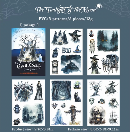 5 Hojas de papel / stickers transfer