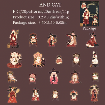20 Stickers de Halloween
