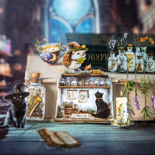 Paquete de 15 Stickers Magic Pharmacy Halloween