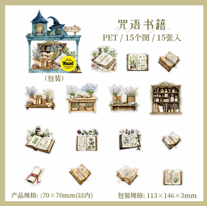 Paquete de 15 Stickers Magic Pharmacy Halloween