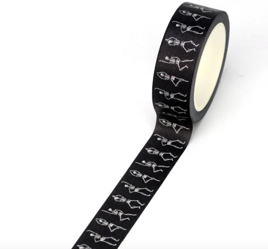 Washi Tape Individual Esqueletos Halloween