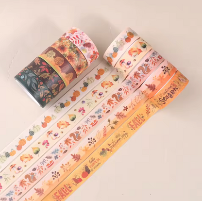 12 Washi Tapes de otoño