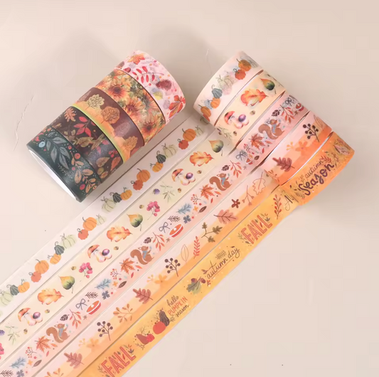 12 Washi Tapes de otoño
