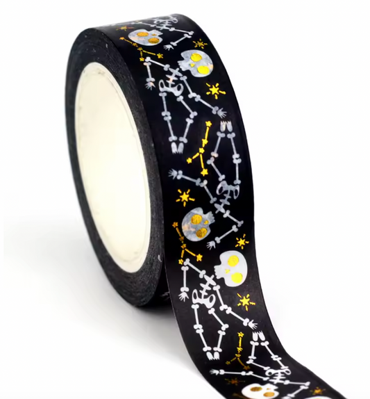 Washi Tape Individual Esqueletos Halloween