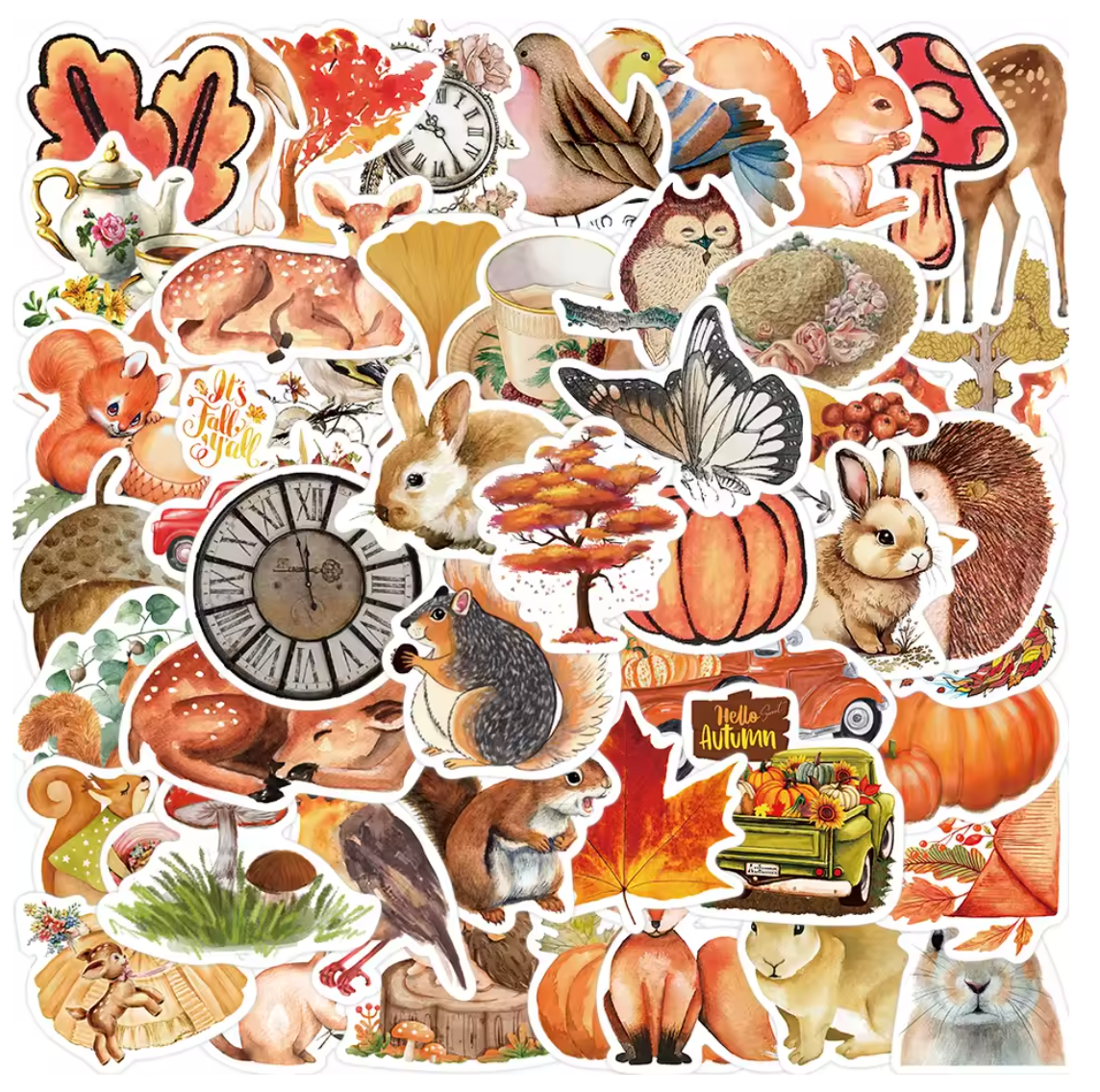 200 Stickers Vinil Otoño