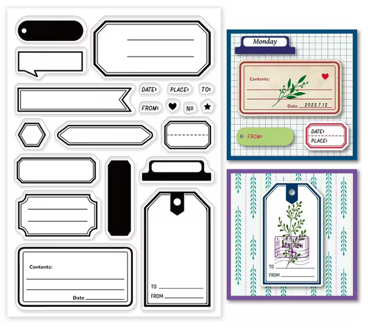 Sellos de Silicon Etiquetas & Tags