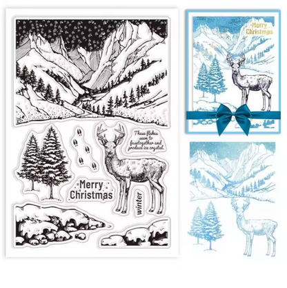 Sellos de silicon Montañas Navideñas