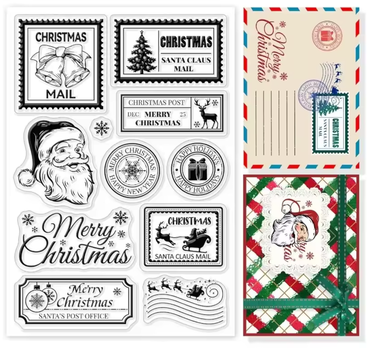 Sellos de Silicon Timbres Navideños