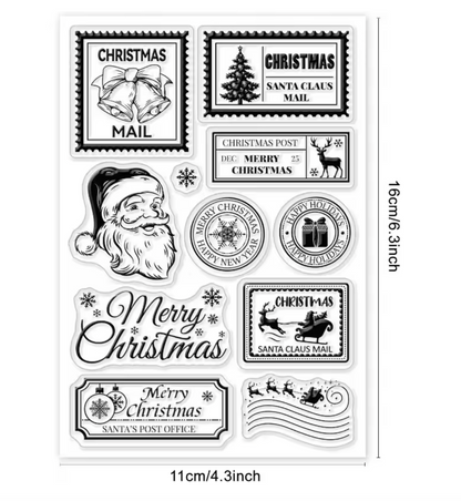 Sellos de Silicon Timbres Navideños