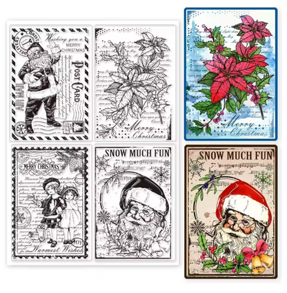 Sellos de Silicon Santa Navidad