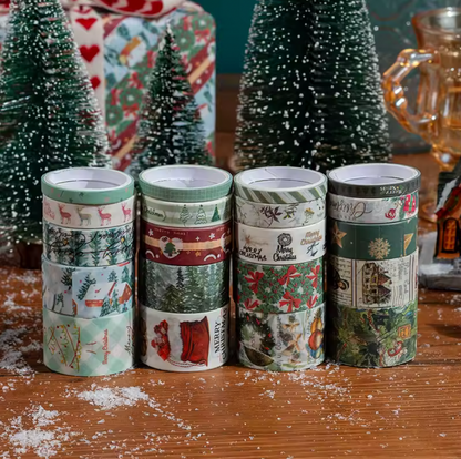 20 Washi Tapes Navideños - 2 Opciones