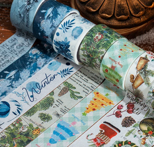 20 Washi Tapes Navideños - 2 Opciones