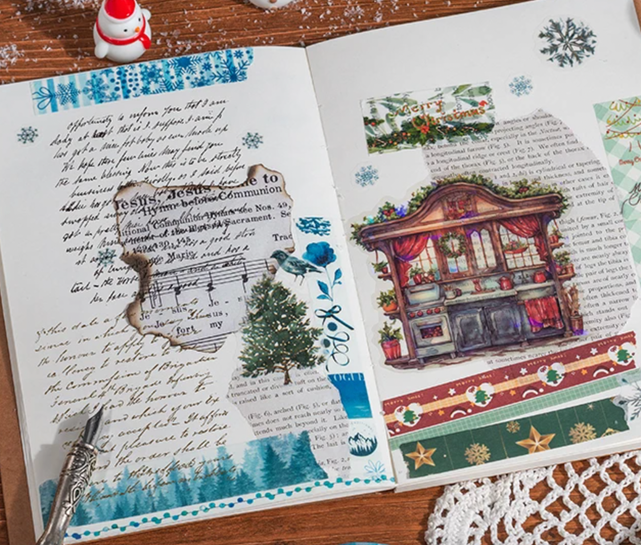 20 Washi Tapes Navideños - 2 Opciones