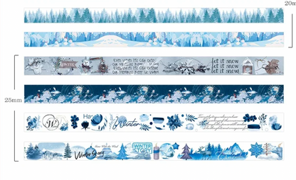 20 Washi Tapes Navideños - 2 Opciones