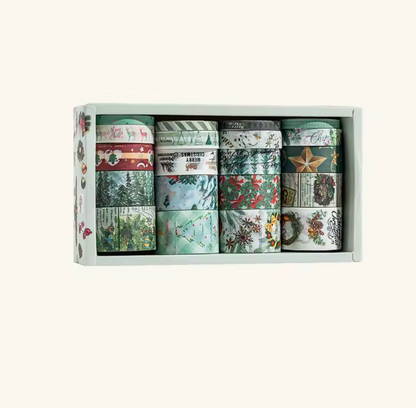 20 Washi Tapes Navideños - 2 Opciones