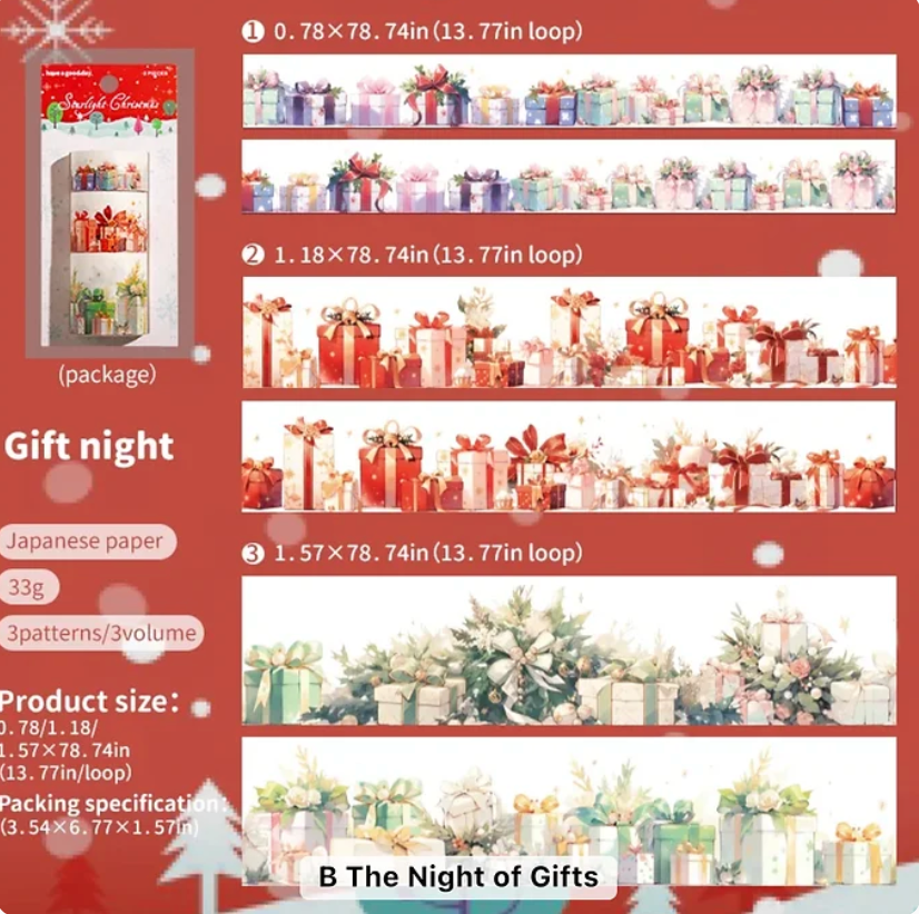 3 Washi Tapes Navideños