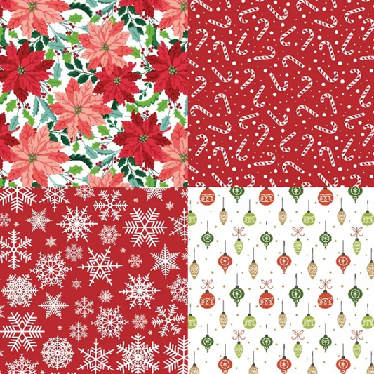 12 Papeles de cartulina Navidad