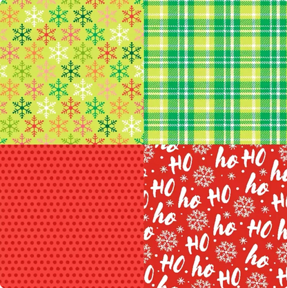 12 Papeles Cartulina Navidad Colores Pop