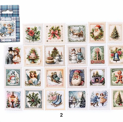 Cajita de Stickers Navideños - 4 opciones