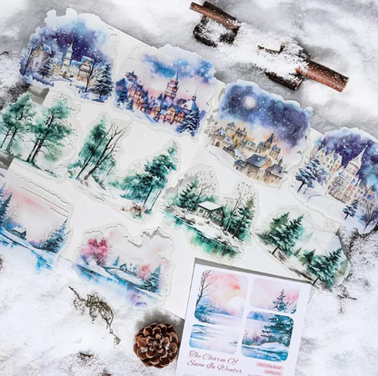 10 Stickers de Invierno & Navidad