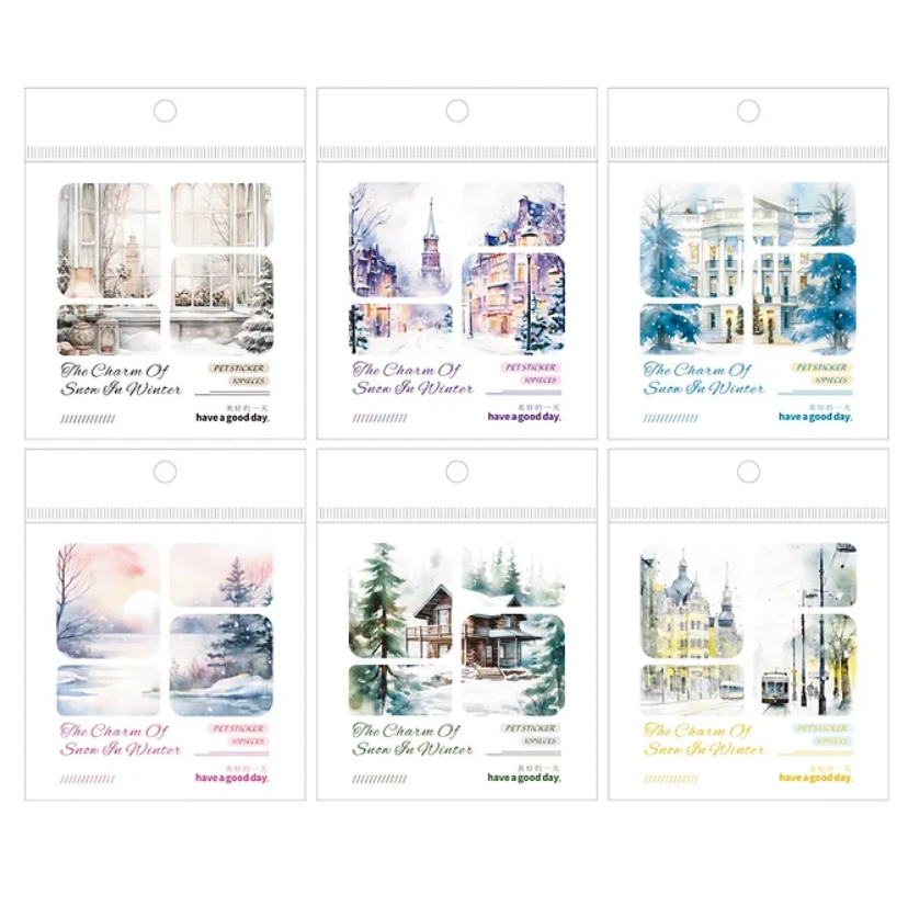 10 Stickers de Invierno & Navidad