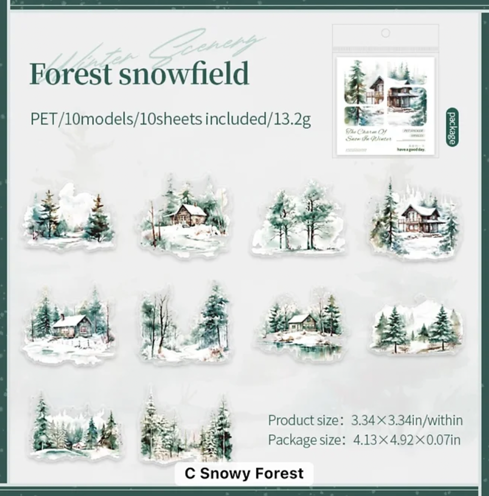10 Stickers de Invierno & Navidad