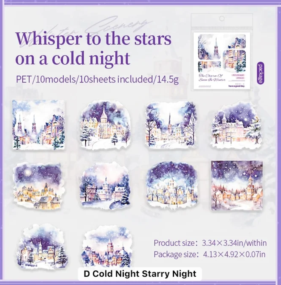 10 Stickers de Invierno & Navidad