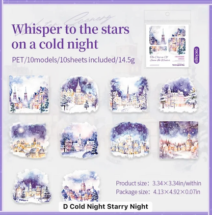 10 Stickers de Invierno & Navidad
