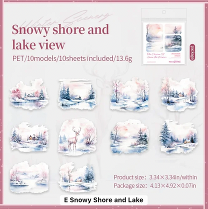 10 Stickers de Invierno & Navidad