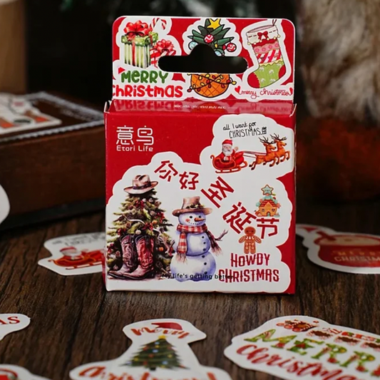 Cajita de Stickers Navideños