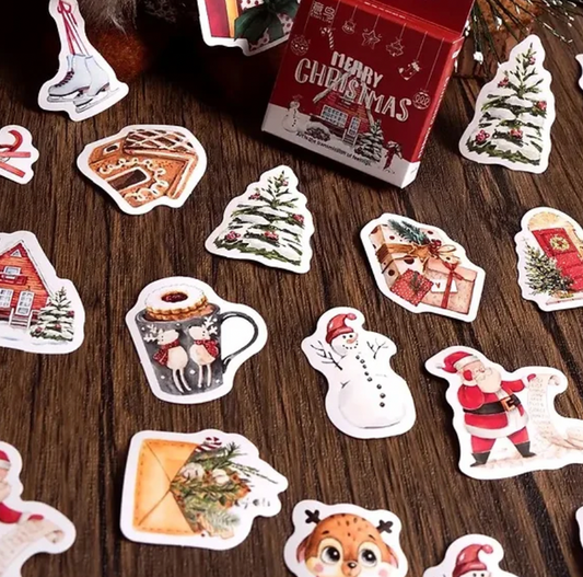 Cajita de Stickers Navideños